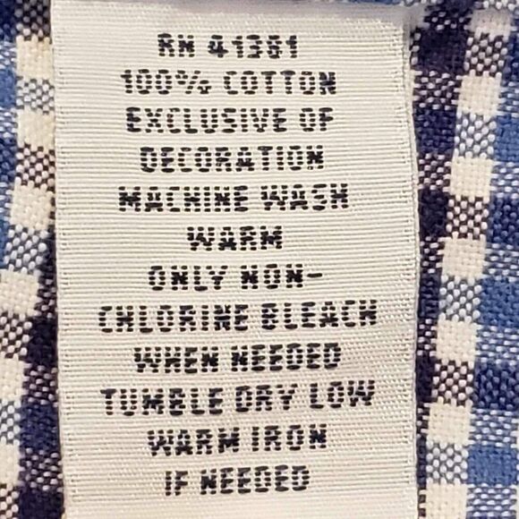 Polo Ralph Lauren Shirt Oxford Men's Large L Blue Plaid LS Button Down Cotton - Picture 9 of 10